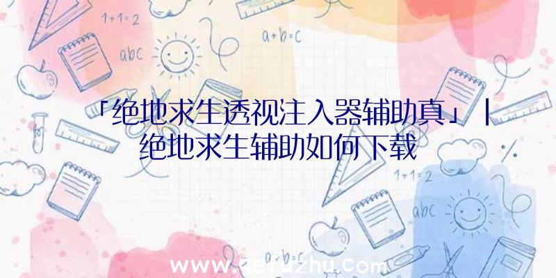 「绝地求生透视注入器辅助真」|绝地求生辅助如何下载